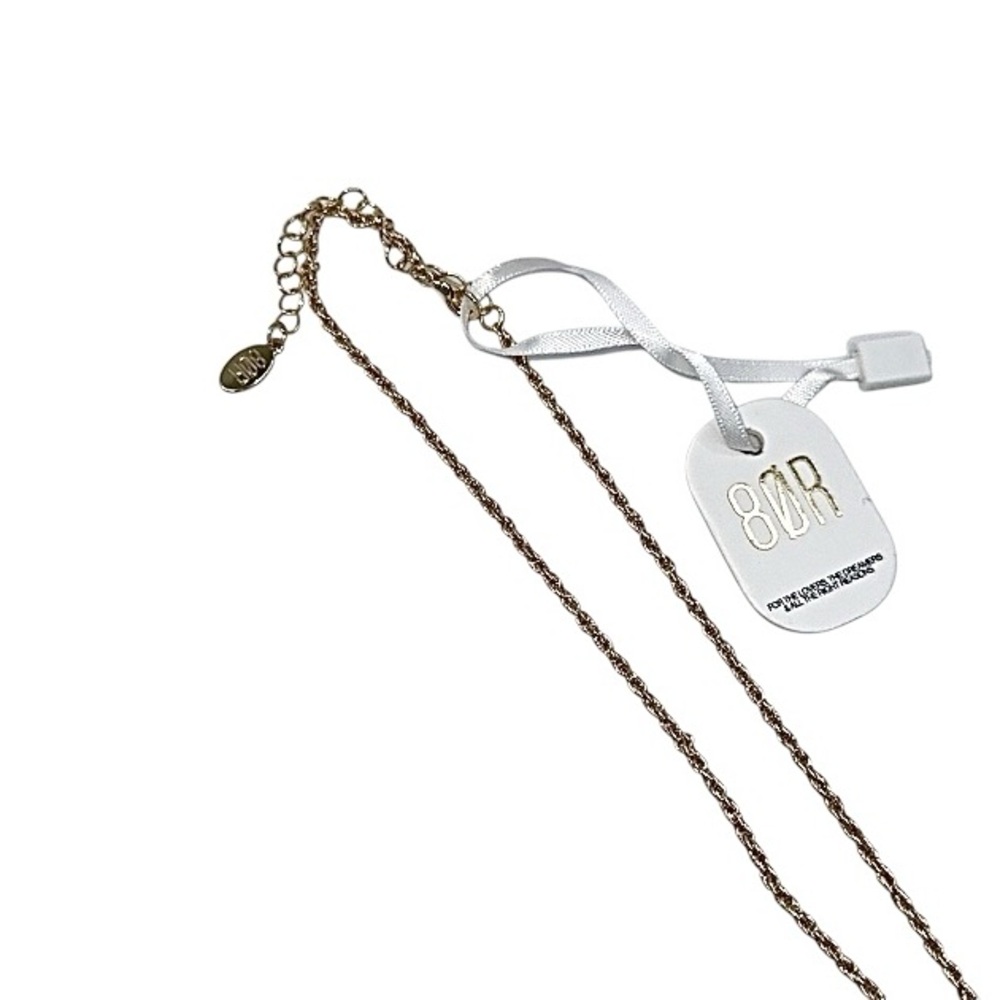 8 Other Reasons NWT Jeweled Cross Pendant Gold Toned Necklace - Picture 6 of 12